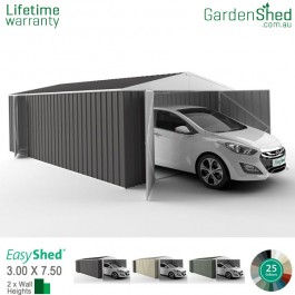 EasyShed 3.00x7.50 Garden Shed - Utility