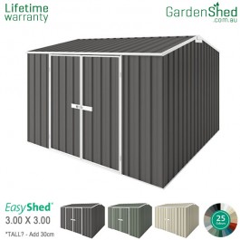 EasyShed 3.00x3.00 Garden Shed - Woodland-Grey / Slate Grey
