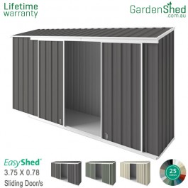 EasyShed 3.75x0.78 Garden Shed - EziSlider