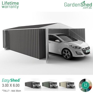 EasyShed 3.00x6.00 Garden Shed - Utility