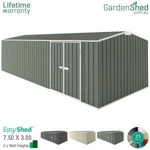 EasyShed 7.50x3.00 Garden Shed - Workshop
