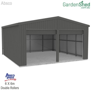 Absco Double Garage WGRG60602N2  Woodland Grey