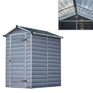 Palram Skylight <br>1.23m(W) x 1.78 <br>Plastic Shed with Floor included