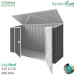 EasyShed 2.26x0.78 Garden Shed - Spacesaver - Pale Eucalypt / Mist Green