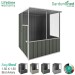 EasyShed 1.50x1.50 Garden Shed - Aviary - Pale Eucalypt / Mist Green
