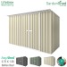 EasyShed 3.75x1.50 Garden Shed - Skillion - Smooth Cream