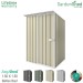 EasyShed 1.50x1.50 Garden Shed - Skillion - Smooth Cream