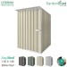 EasyShed 1.50x1.90 Garden Shed - Skillion - Smooth Cream