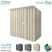 EasyShed 2.26x1.50 Garden Shed - Skillion - Smooth Cream
