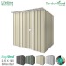 EasyShed 2.26x1.90 Garden Shed - Skillion - Smooth Cream