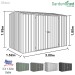 Absco 3 x 1.5 Garden Shed - Line Drawing