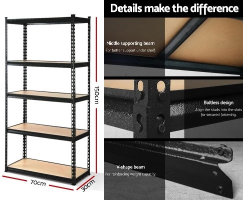 Garden Shed 5 tier Shelves