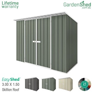 EasyShed 3.00x1.50 Garden Shed - Skillion